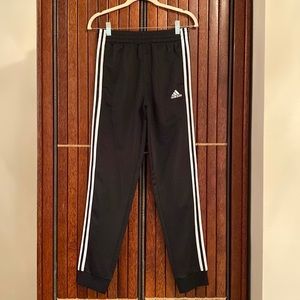 ADIDAS ICONIC BLACK AND WHITE JOGGERS